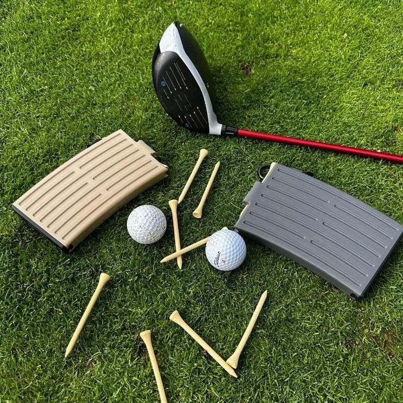 Magazine Golf Tee Dispenser | Automatic, Golf Bag Clip