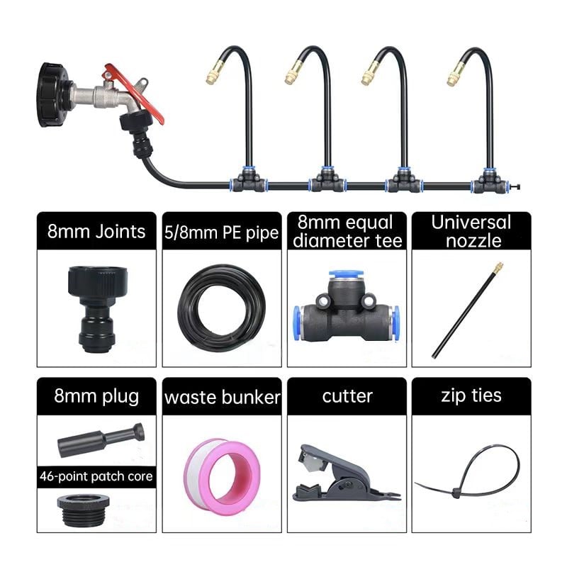 🔥Last Day 50 % OFF🚿360° Curved Garden Automatic Irrigation System