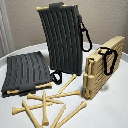 Magazine Golf Tee Dispenser | Automatic, Golf Bag Clip