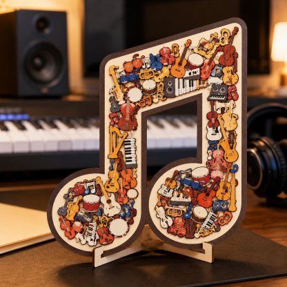 🔥Last Day 50% OFF - 🎶Musical Note Instrument Jigsaw Puzzle Ornament(✨Buy 2 Free Shipping)