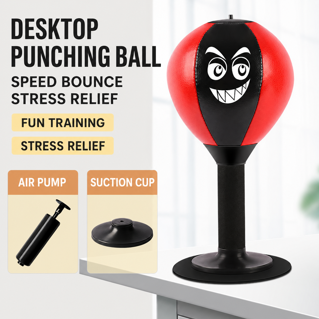 🔥🥊🥊Gamer Rage Relief Punching Buddy – Funny Desktop Stress Toy for Gamers✊✊