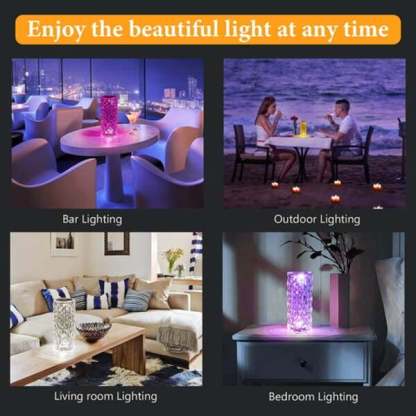 CHRISTMAS SALE 48% OFF - Touching Control Rose Crystal Lamp(BUY 2 GET FREE SHIPPING)