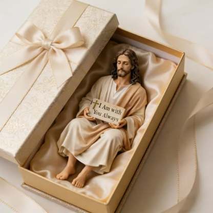 ❤Handcrafted Jesus Figurine✝️Serene Desk Companion🙏