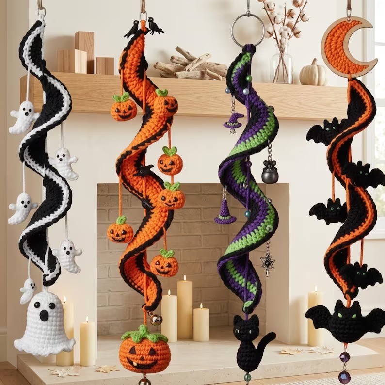 🔥50% Off Last Day-🎃 Enchanted Halloween Crochet Spiral DIY Kit-🔥Buy 3 Get 1 Free