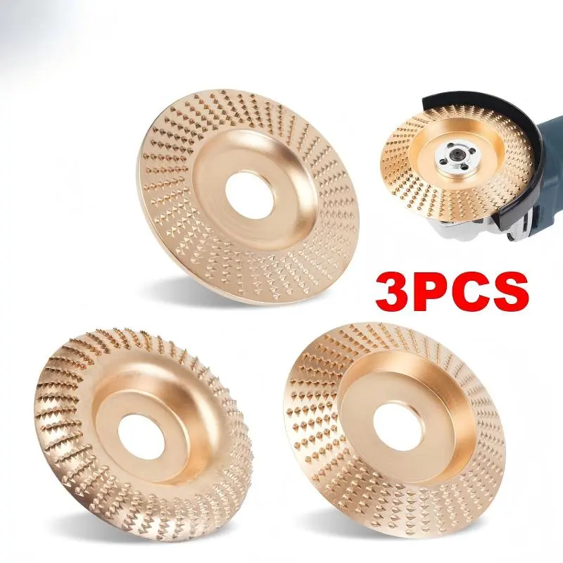3PCS 4" Grinding Wheels, Wood Carving Sanding Disc Accessory for Polishing Tools,summervibes
