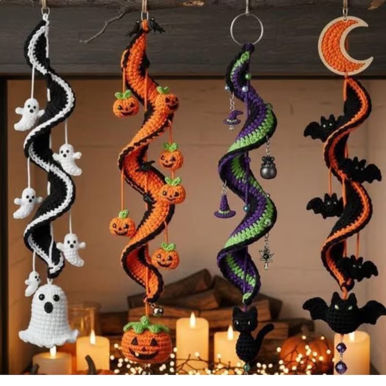 🔥50% Off Last Day-🎃 Enchanted Halloween Crochet Spiral DIY Kit-🔥Buy 3 Get 1 Free