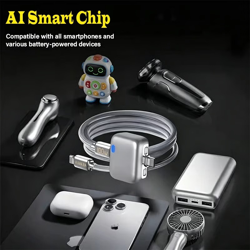 🏆 50K+ SOLD!🔥2026 Fast 140W Charger with AI Smart Auto Power-off