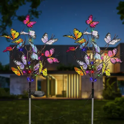 🦋Solar Outdoor Butterfly Lights💐A Gentle Light for Remembrance
