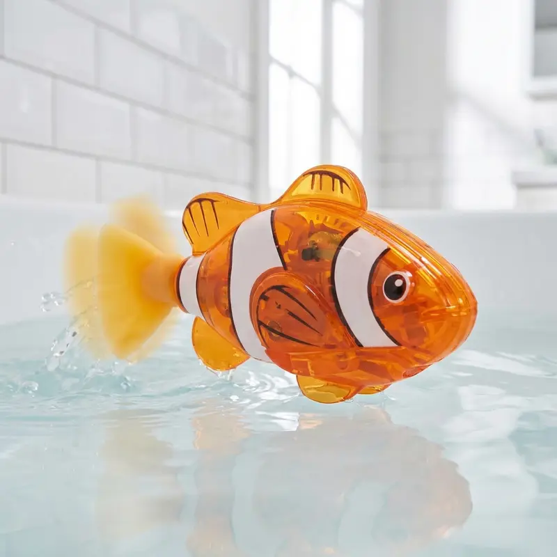 🔥 LED Light-Up Swimming Fish Toy Set – Interactive & Waterproof Fun for Toddlers! 🐠✨