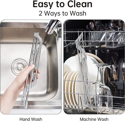 Triangle Roll-Up Sink Drainer
