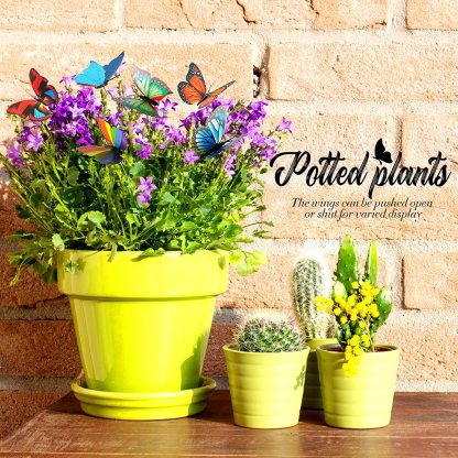 50 PCS - Simulated Butterfly Fluttering in The Wind