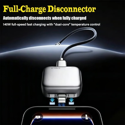 🏆 50K+ SOLD!🔥2026 Fast 140W Charger with AI Smart Auto Power-off