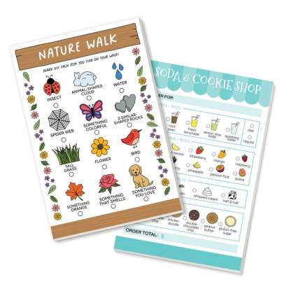 🔥Last Day 49% OFF - 🥳 Pretend Play Notepads | 2-Pack | 40 Pages Each ✨