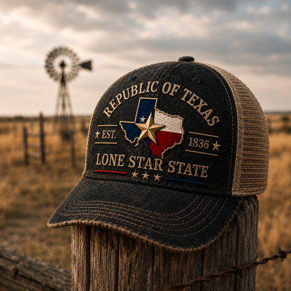 Lone Star State Vintage Cap – Republic of Texas Western Trucker Hat