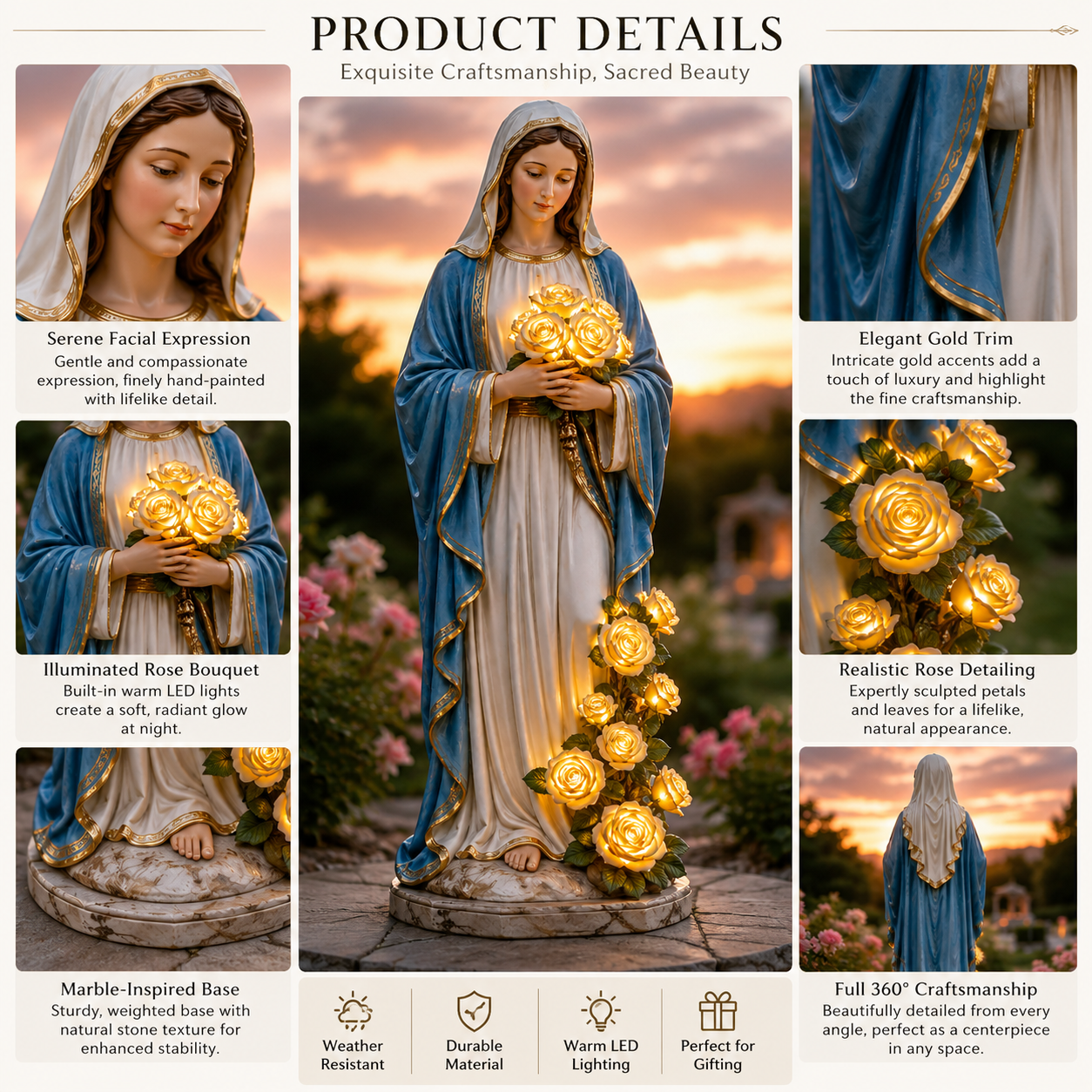 ✨Sacred Glow Garden Statues