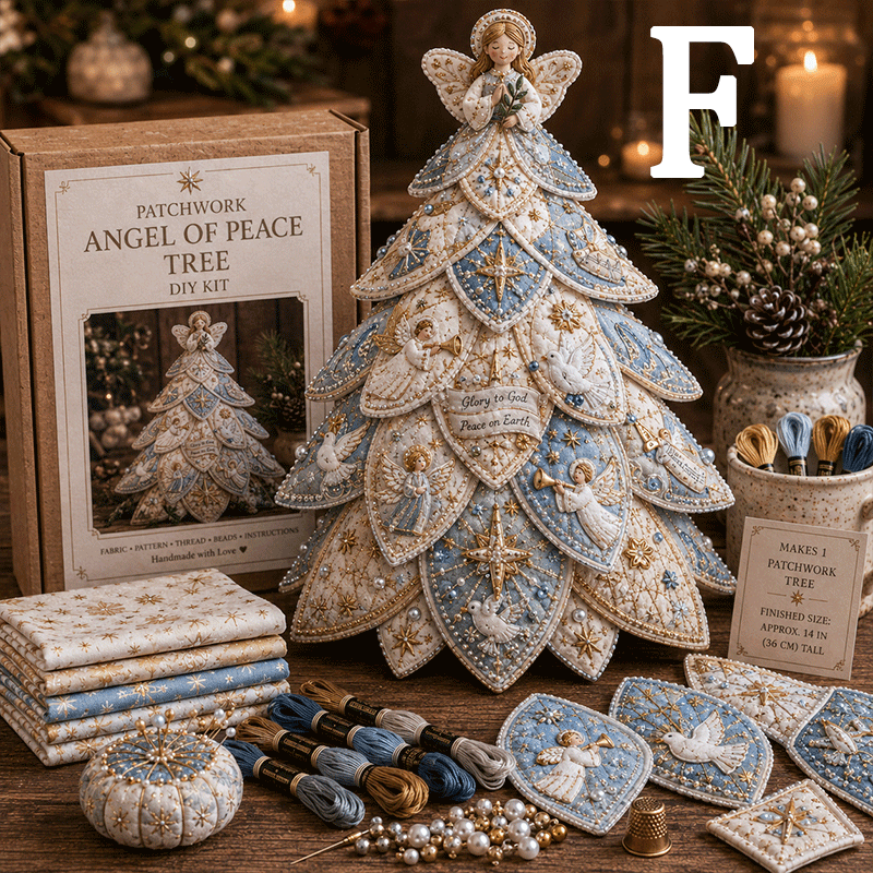 🔥49% Off Last Day -✝️ Religious-Themed Beaded & Quilted Christmas Tree DIY Kit