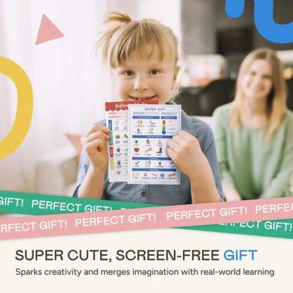 🔥Last Day 49% OFF - 🥳 Pretend Play Notepads | 2-Pack | 40 Pages Each ✨