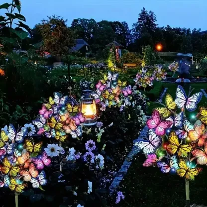 🦋Solar Outdoor Butterfly Lights💐A Gentle Light for Remembrance
