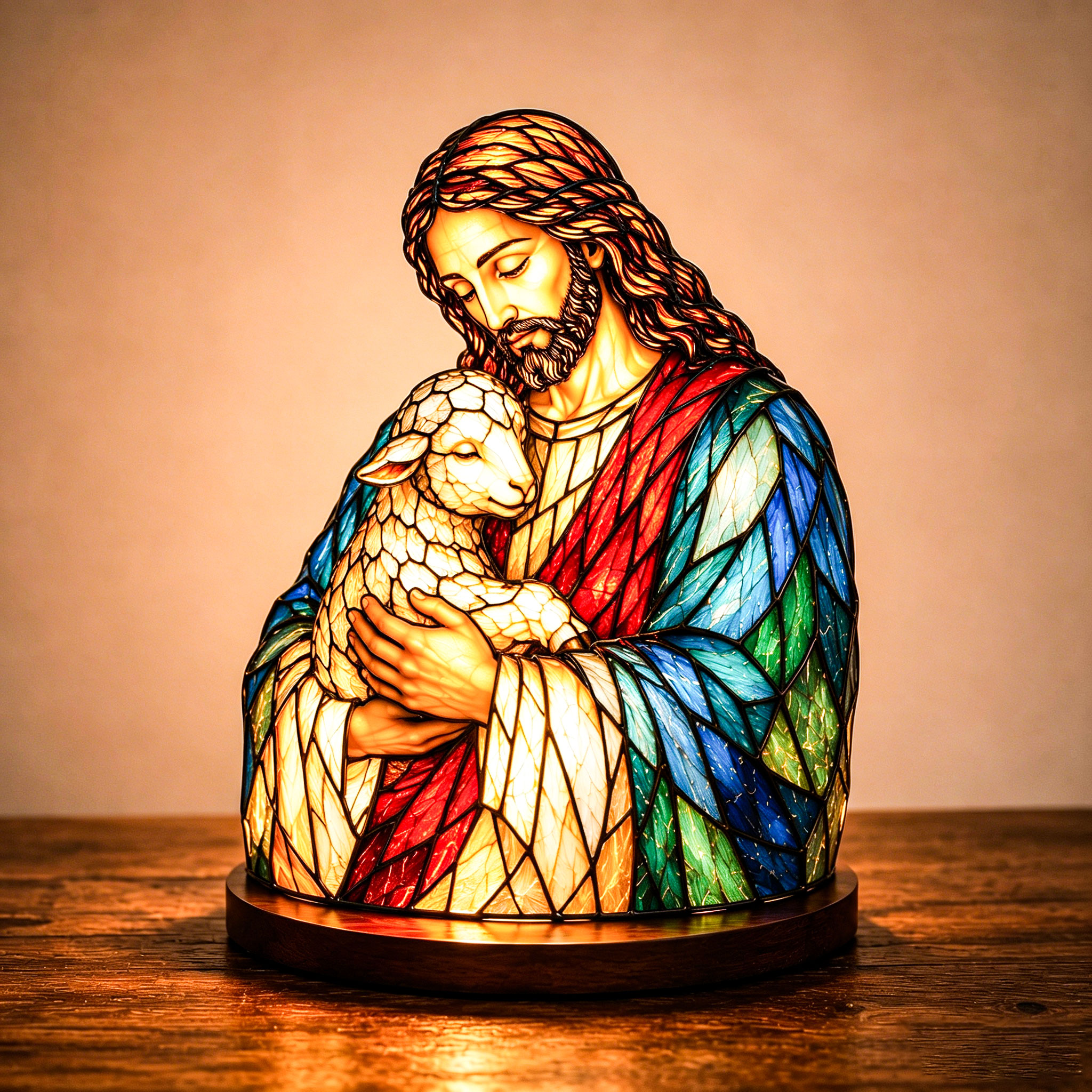 ✝️Jesus & Lamb Sacred Glow Lamp