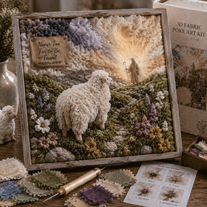 ✝️ 3D Christian Fabric Poke Art Kit