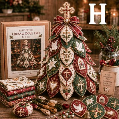 🔥49% Off Last Day -✝️ Religious-Themed Beaded & Quilted Christmas Tree DIY Kit