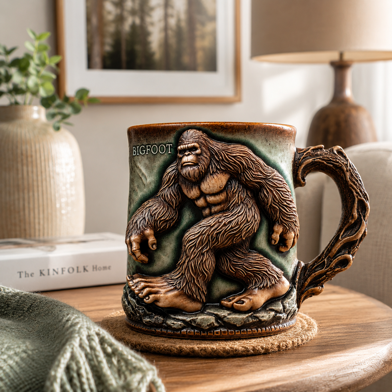 Bigfoot Legend Ceramic Mug™ – Handcrafted 3D Sasquatch Coffee Mug