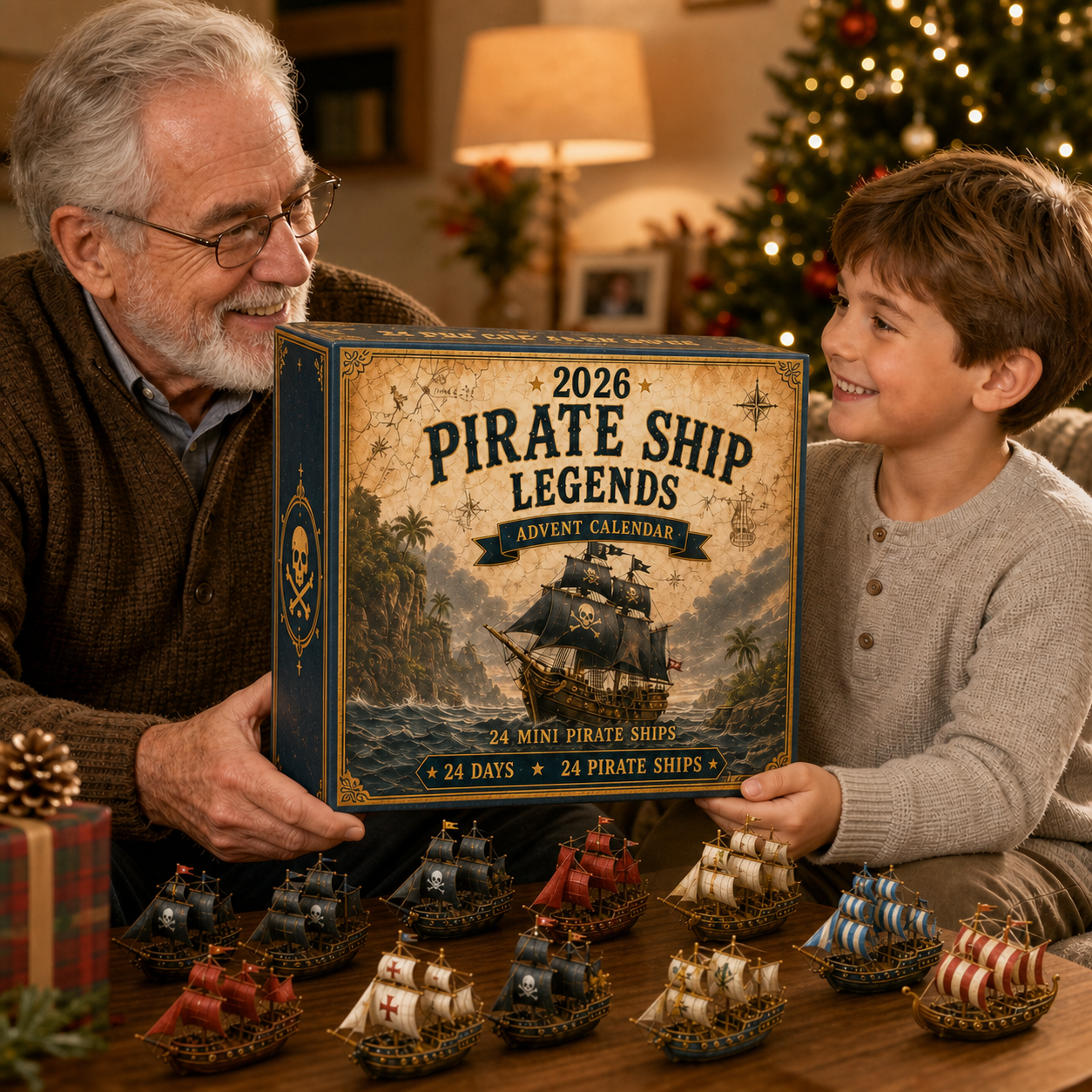 ⏳ Last Day 49% OFF – 🏴‍☠️⛵ Pirate Ship Legends Advent Calendar 2026 | 24 Days of High-Seas Adventure with 24 Unique Mini Pirate Ships 🎄🎁