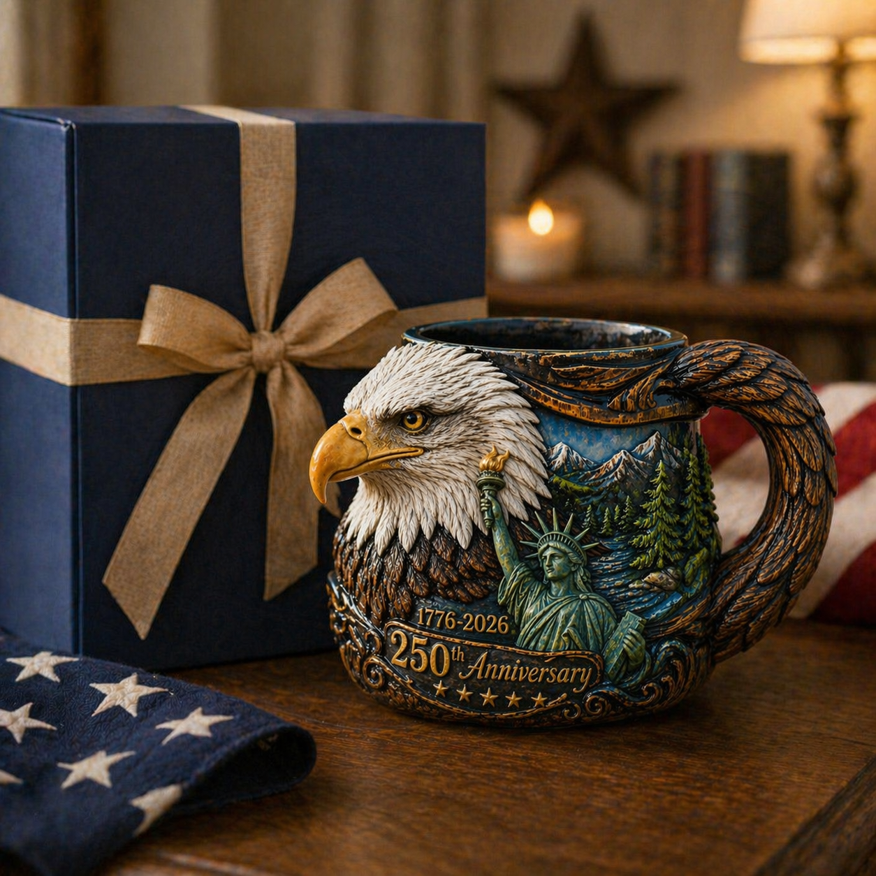 🔥🎉🦅250th Anniversary Eagle Mug – America 1776–2026 Patriotic Keepsake Cup🦅🎊🦅