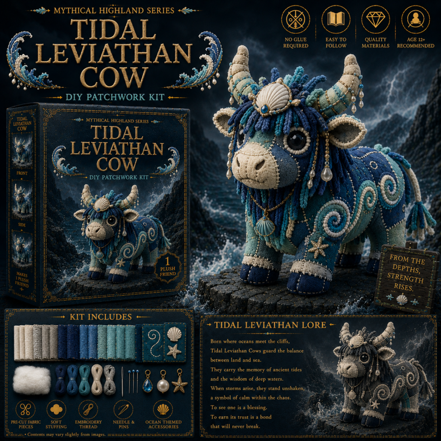 Mythical Highland Cow DIY Sewing Kit 🐮✨🔥New product launch🌙🔥