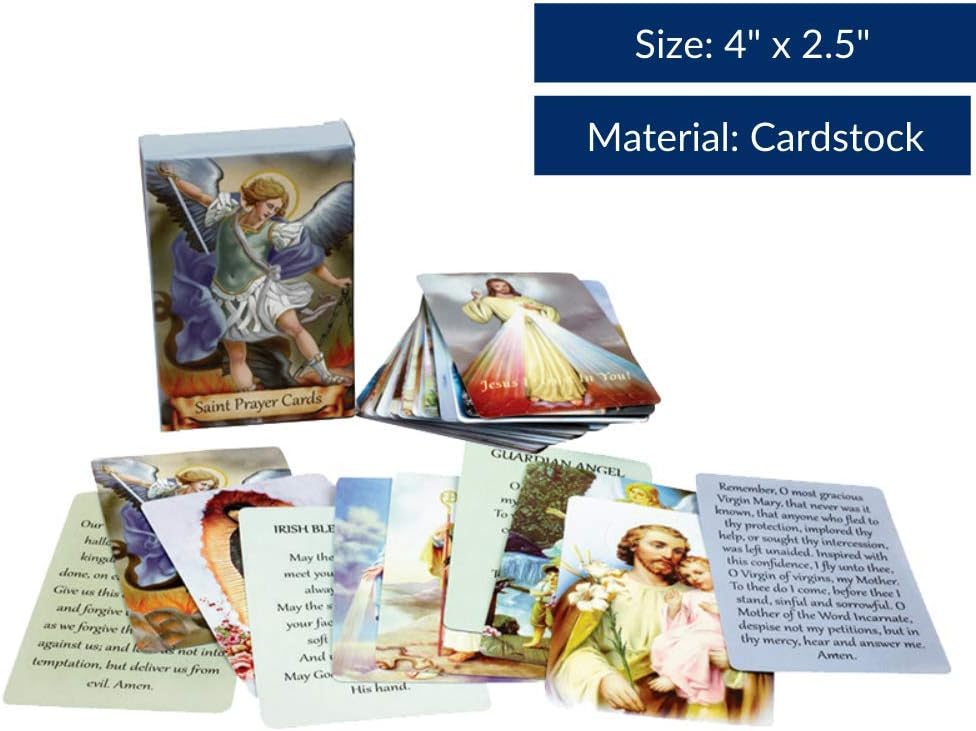 Catholic Faux Leather Holy Card Holder – Pocket Prayer Card Organizer with Snap Closure ✝