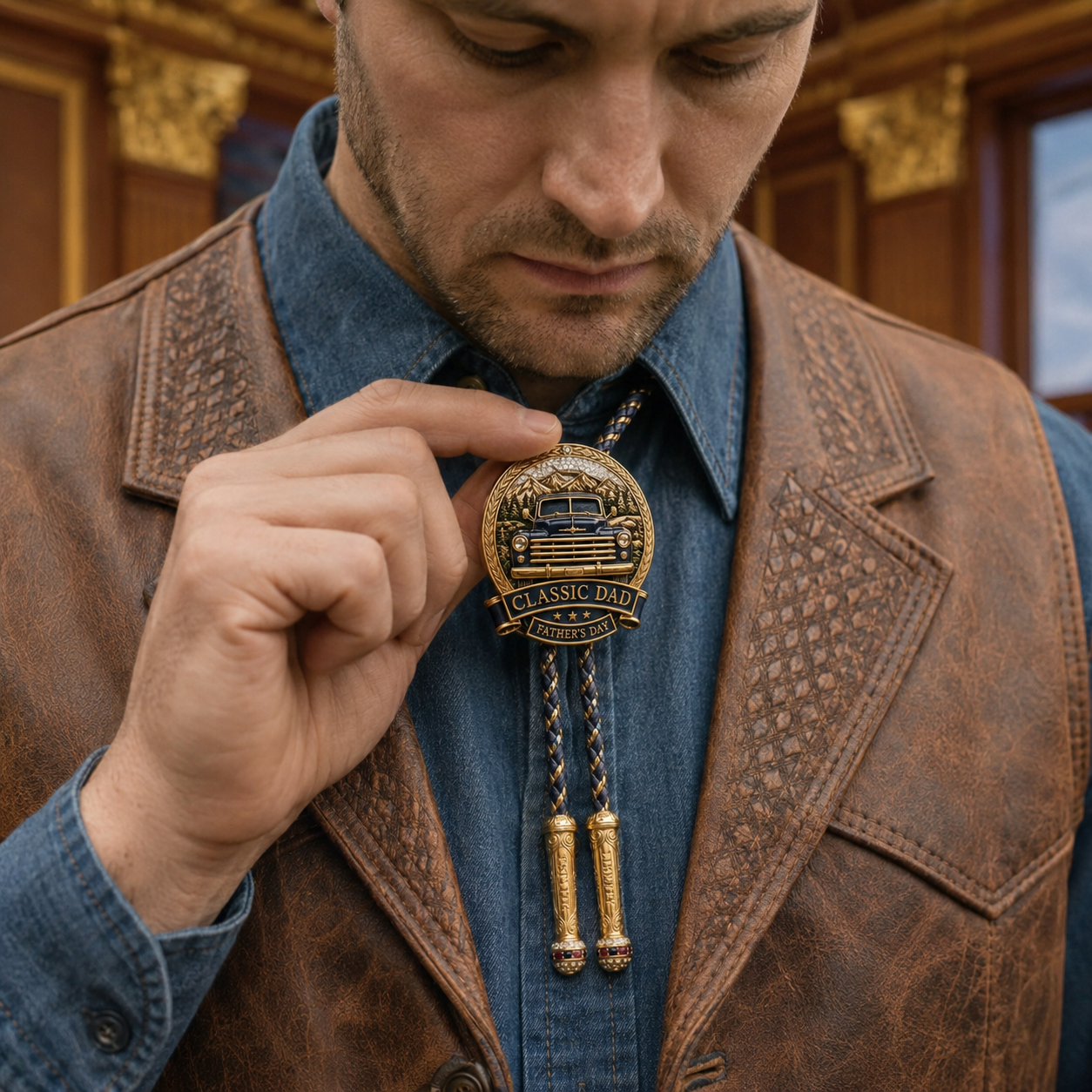 Father’s Day Bolo Tie Gift Collection – Western Keepsake Made for Dad