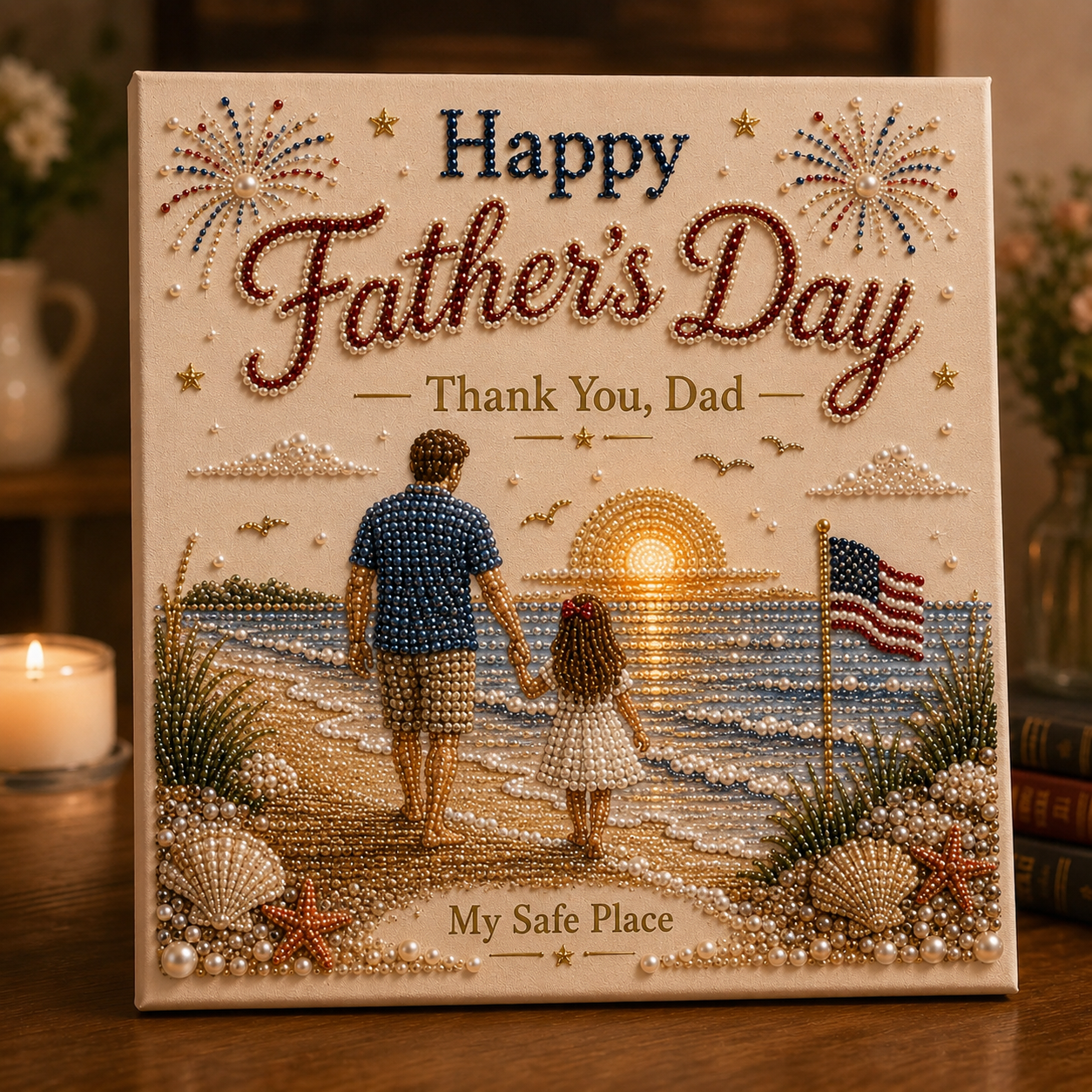Father’s Day Pearl Beaded Art Kit – A Handmade Keepsake for Dad