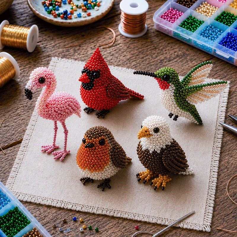 🦩 DIY Bird Beading Kit