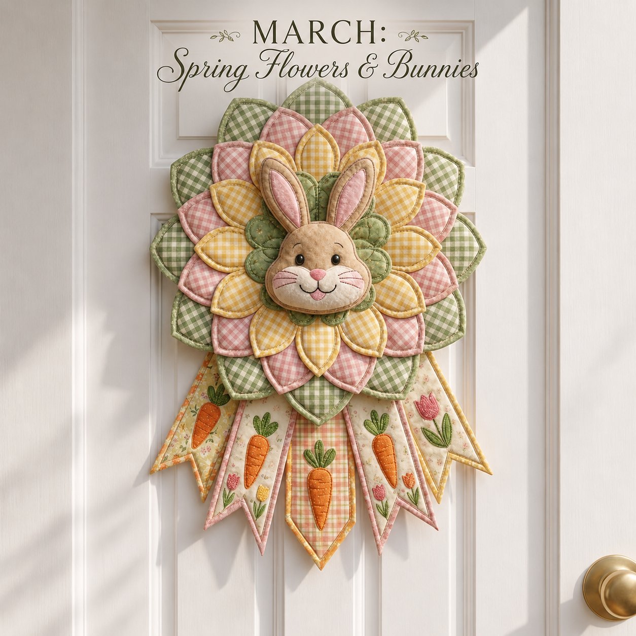 🗓️ Beginner-Friendly 12-Month 3D Quilted Door Hanger Sewing Kit Collection | Complete DIY Craft Kit 💕
