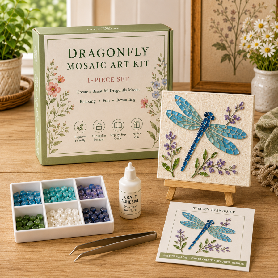 🌸🙏💖Sea Glass Art Kit – Create Stunning Mosaic Masterpieces at Home 🐢🌸🙏💖
