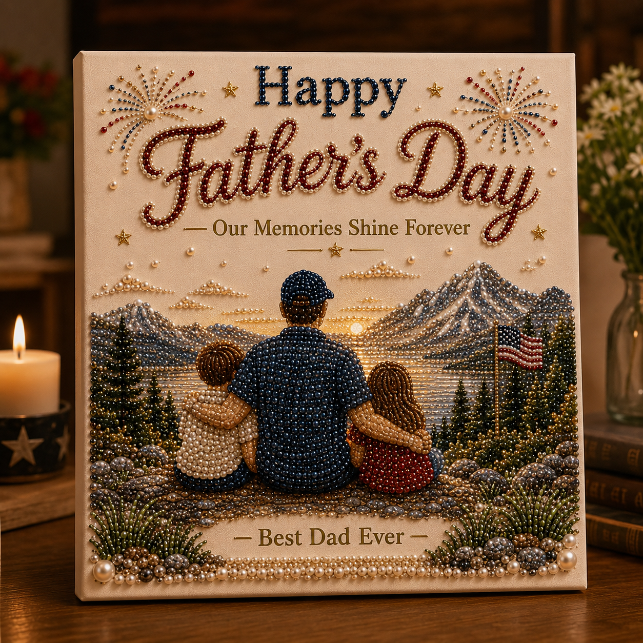 Father’s Day Pearl Beaded Art Kit – A Handmade Keepsake for Dad