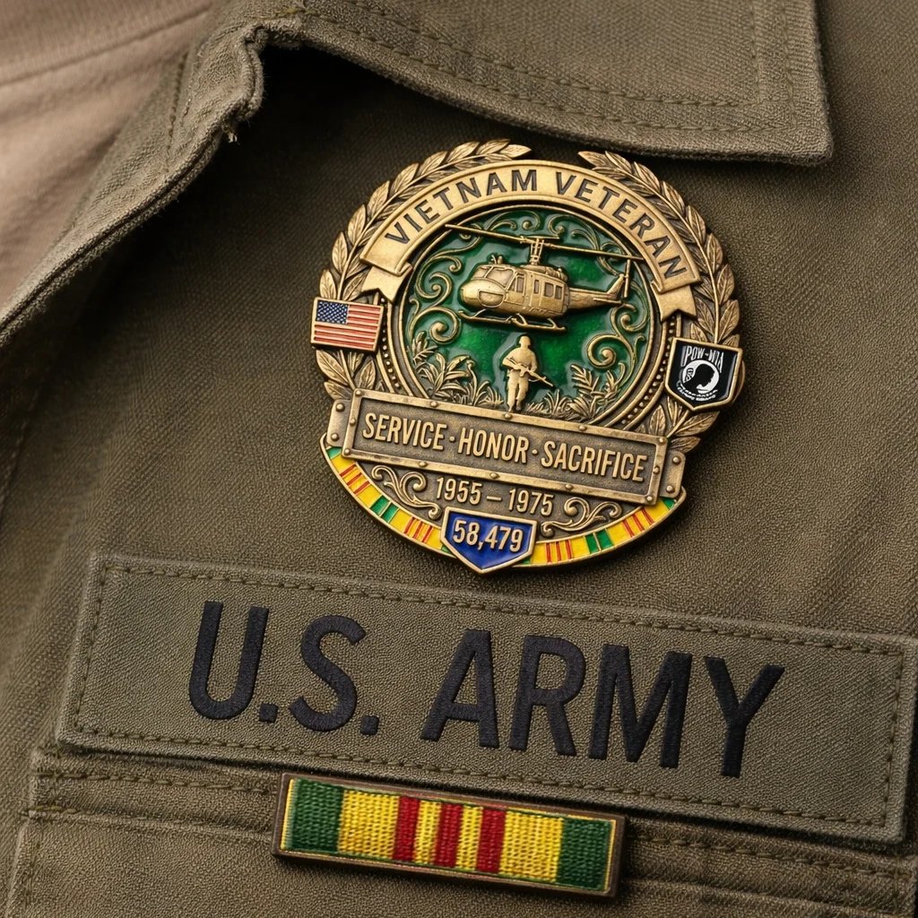 🦅LAST DAY 50% OFF -- 🎖️Vietnam Veteran Honor Commemorative Pin