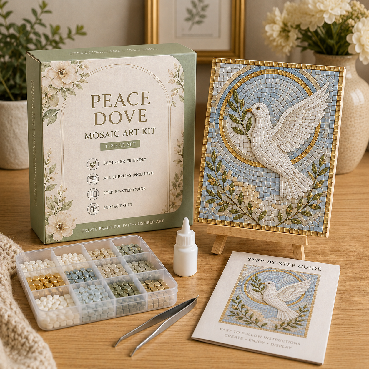 Faith & Memories Sea Glass Art Kit – Meaningful DIY Keepsakes 🙏💖
