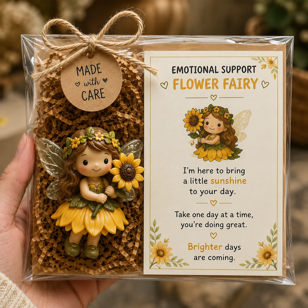 [Copy]Emotional Support Fairy Gift Set | Figurine and Encouragement Card