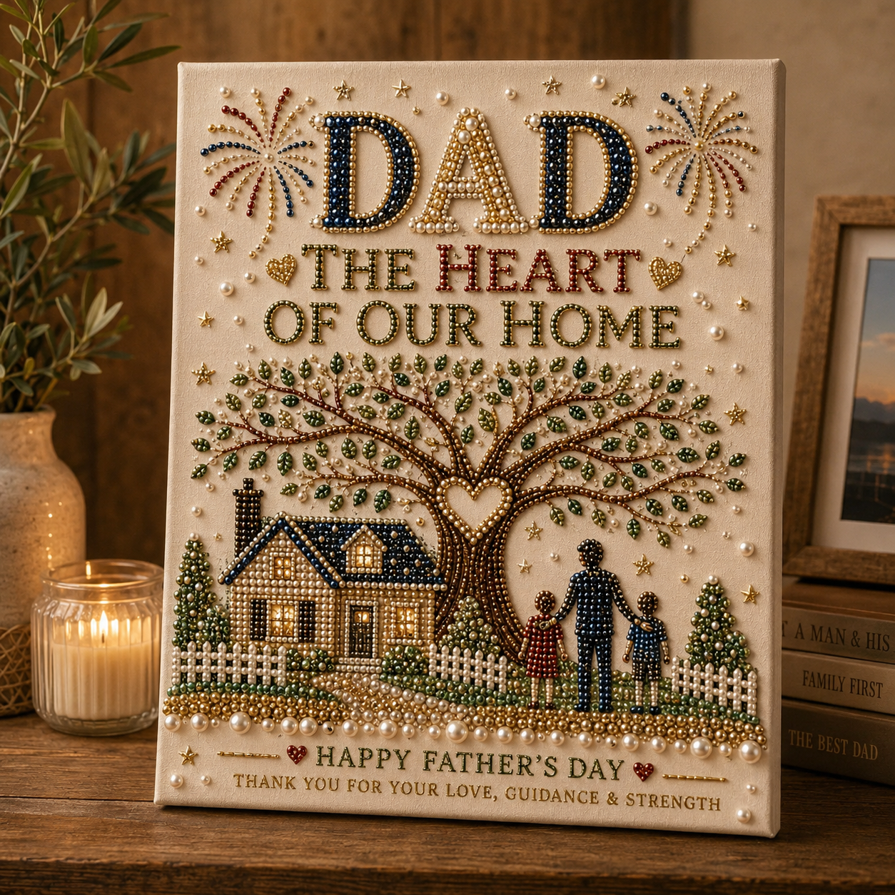 Father’s Day Pearl Beaded Art Kit – A Handmade Keepsake for Dad