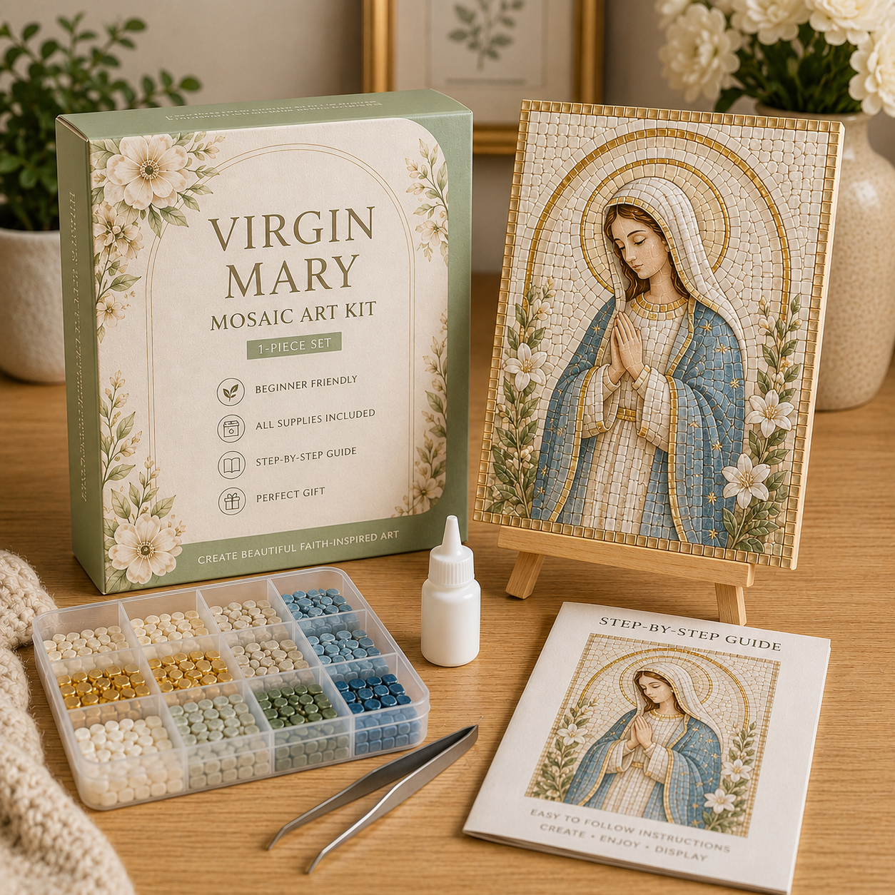 Faith & Memories Sea Glass Art Kit – Meaningful DIY Keepsakes 🙏💖