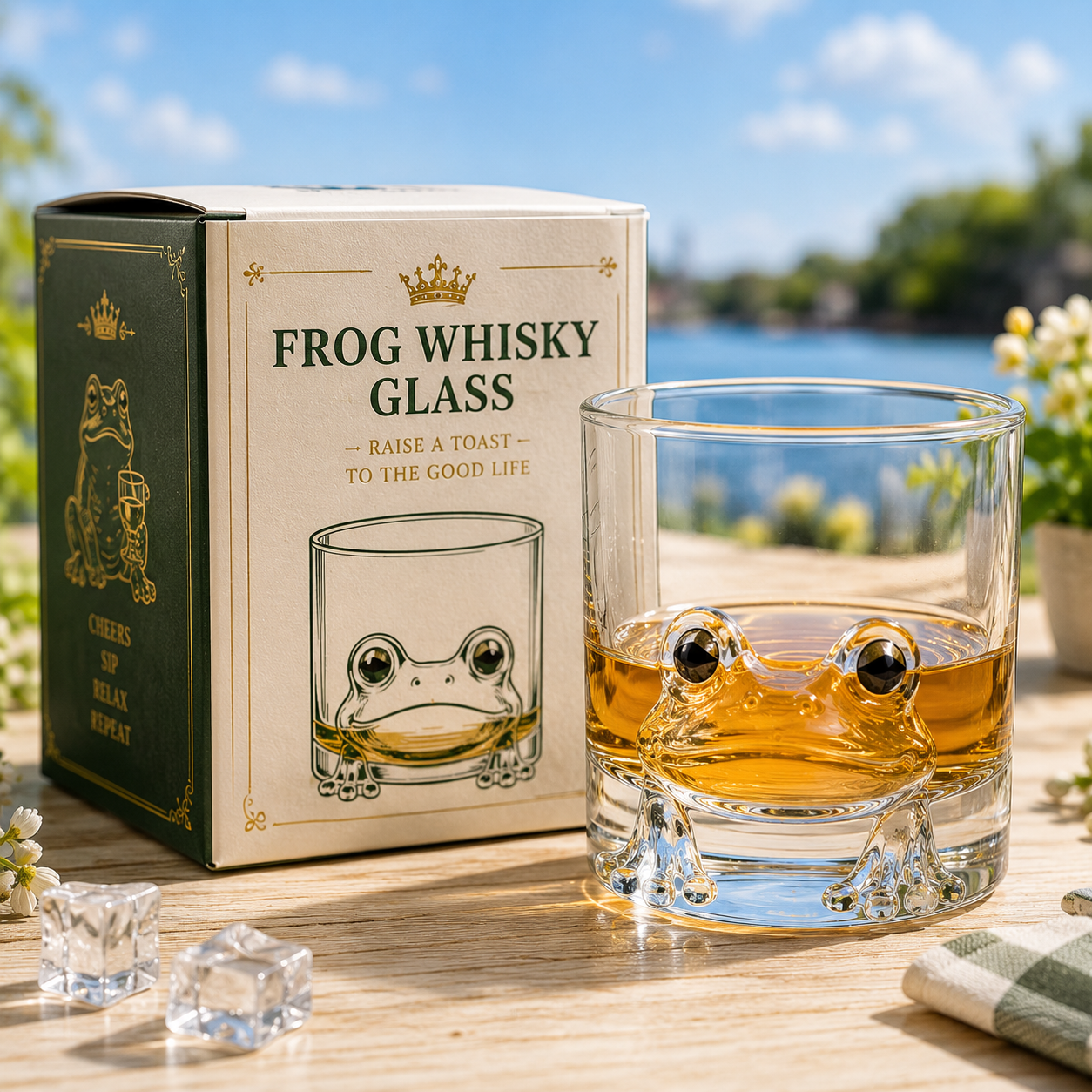 🐸🥃 Frog & Whisky™ | Gentleman Frog Whisky Decanter Set