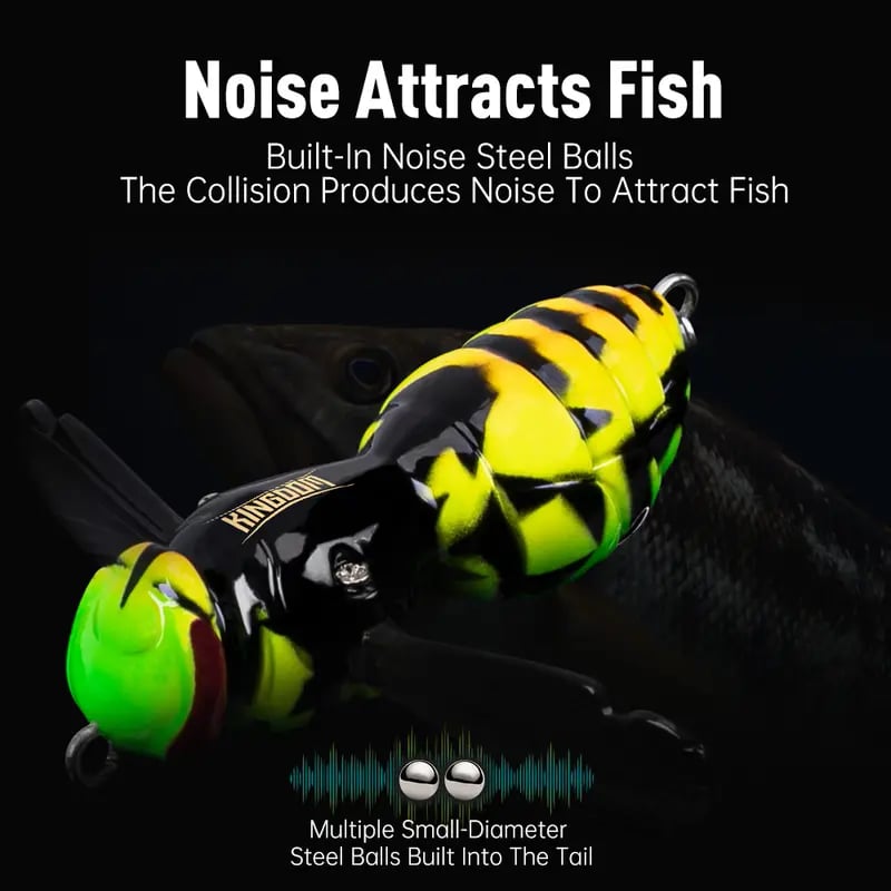 🔥 Last Day 49% OFF – 🐝 Bionic Wasp Topwater Lure That Triggers Explosive Strikes