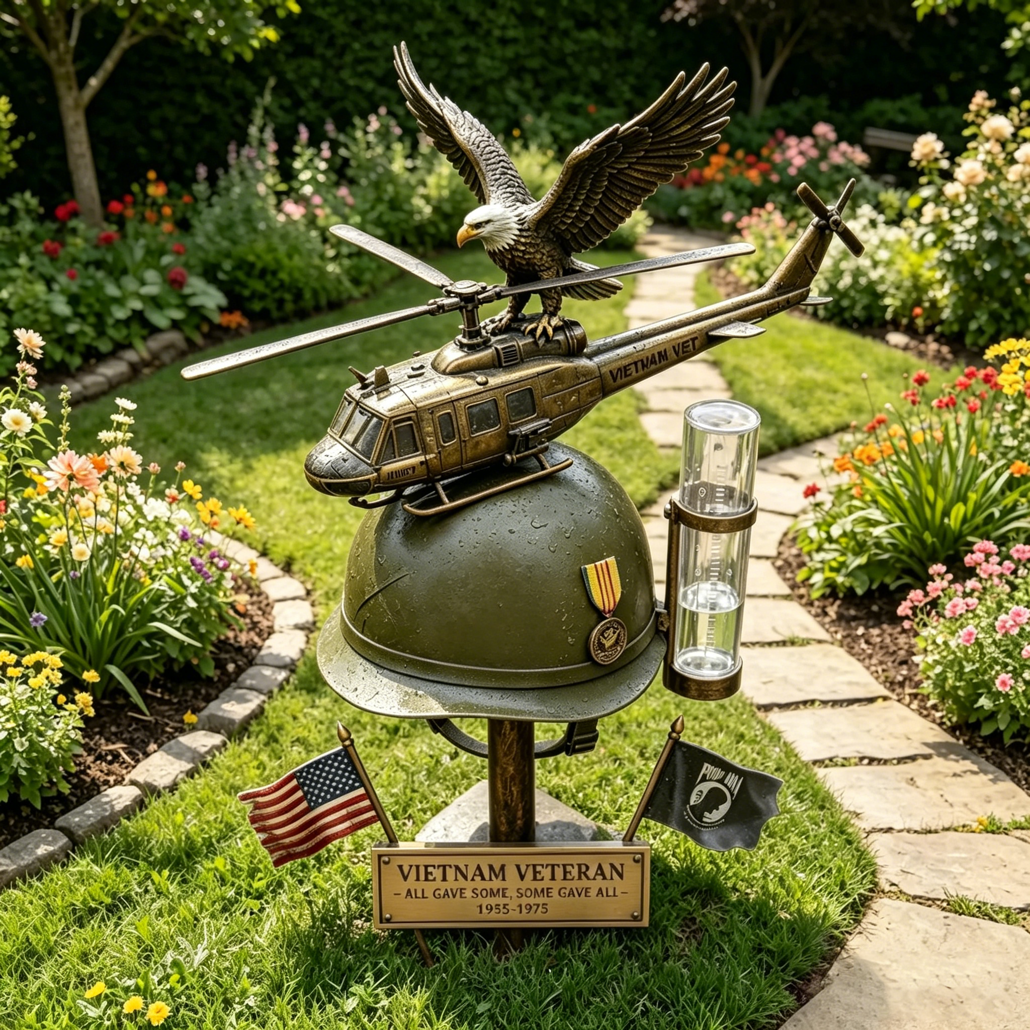 🦅Vietnam Veteran Rain Gauge🚁