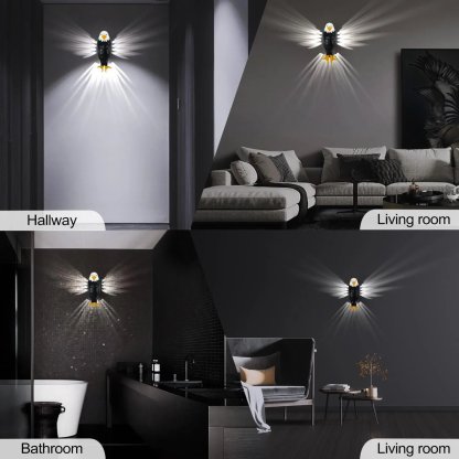 Eagle Wall Light LED Magnetic Night Lamp No Drill Easy Install USB