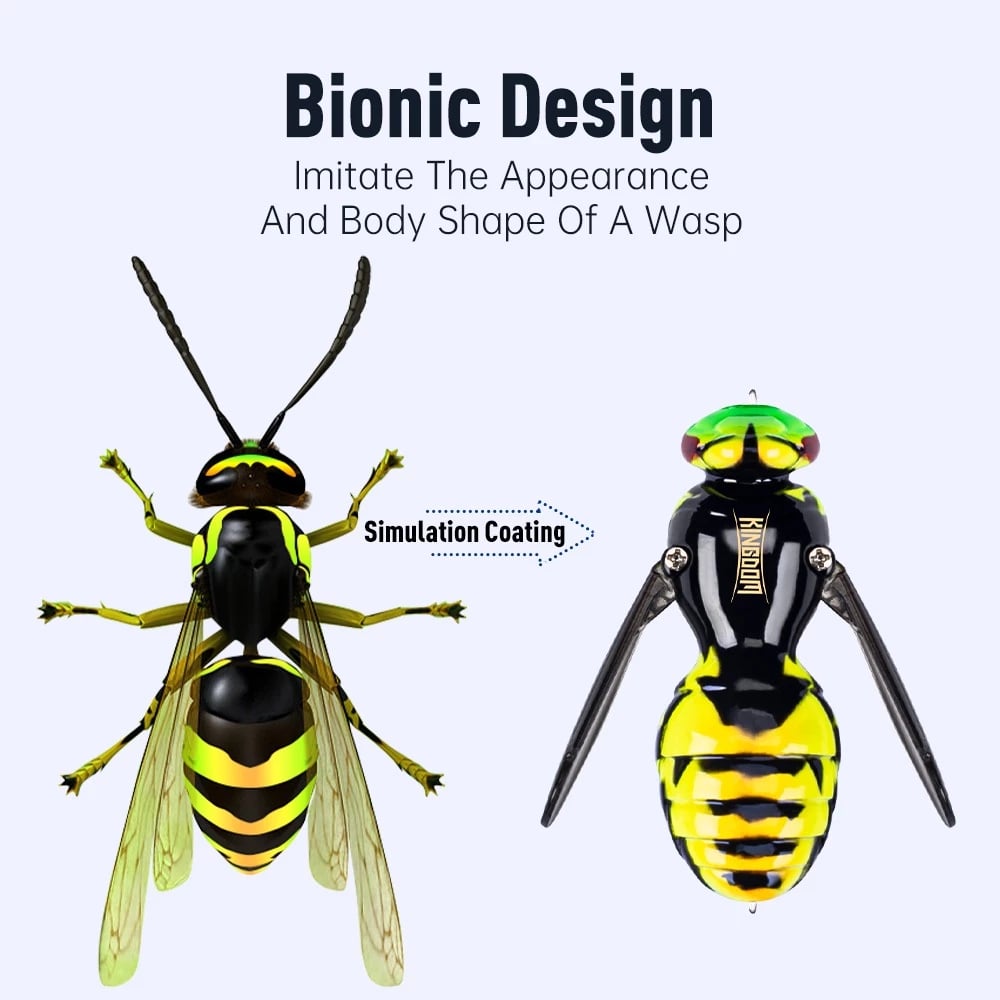 🔥 Last Day 49% OFF – 🐝 Bionic Wasp Topwater Lure That Triggers Explosive Strikes
