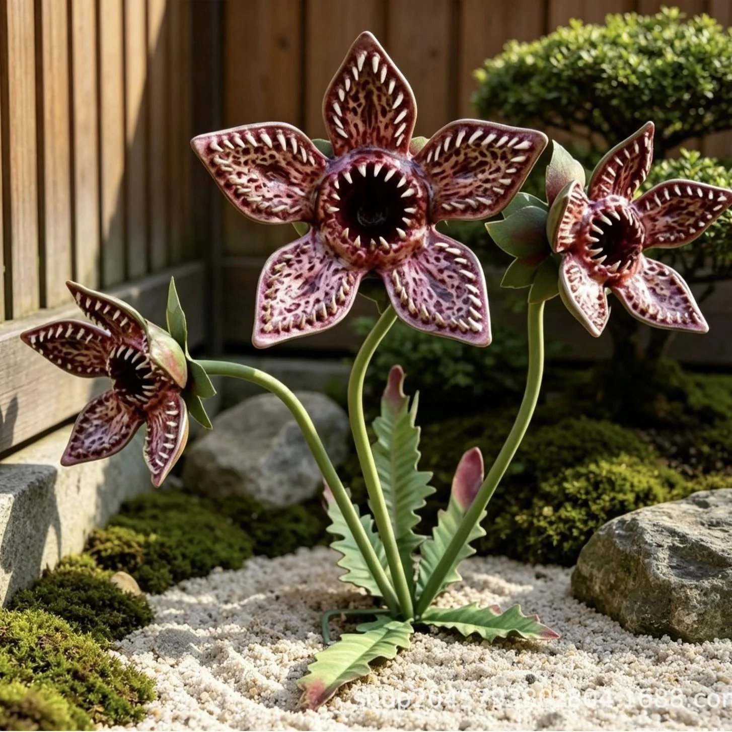 🌿 Monster Bloom Garden Stake