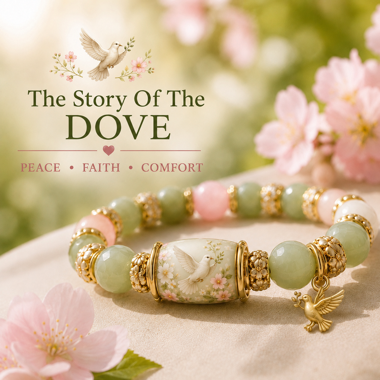 🌿 Love, Peace & Spring Blessings 💖 | 2026 Limited Edition Bracelet - Only 8 Left