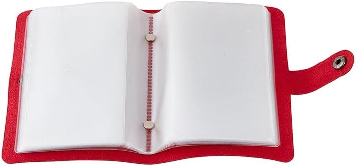 Catholic Faux Leather Holy Card Holder – Pocket Prayer Card Organizer with Snap Closure ✝