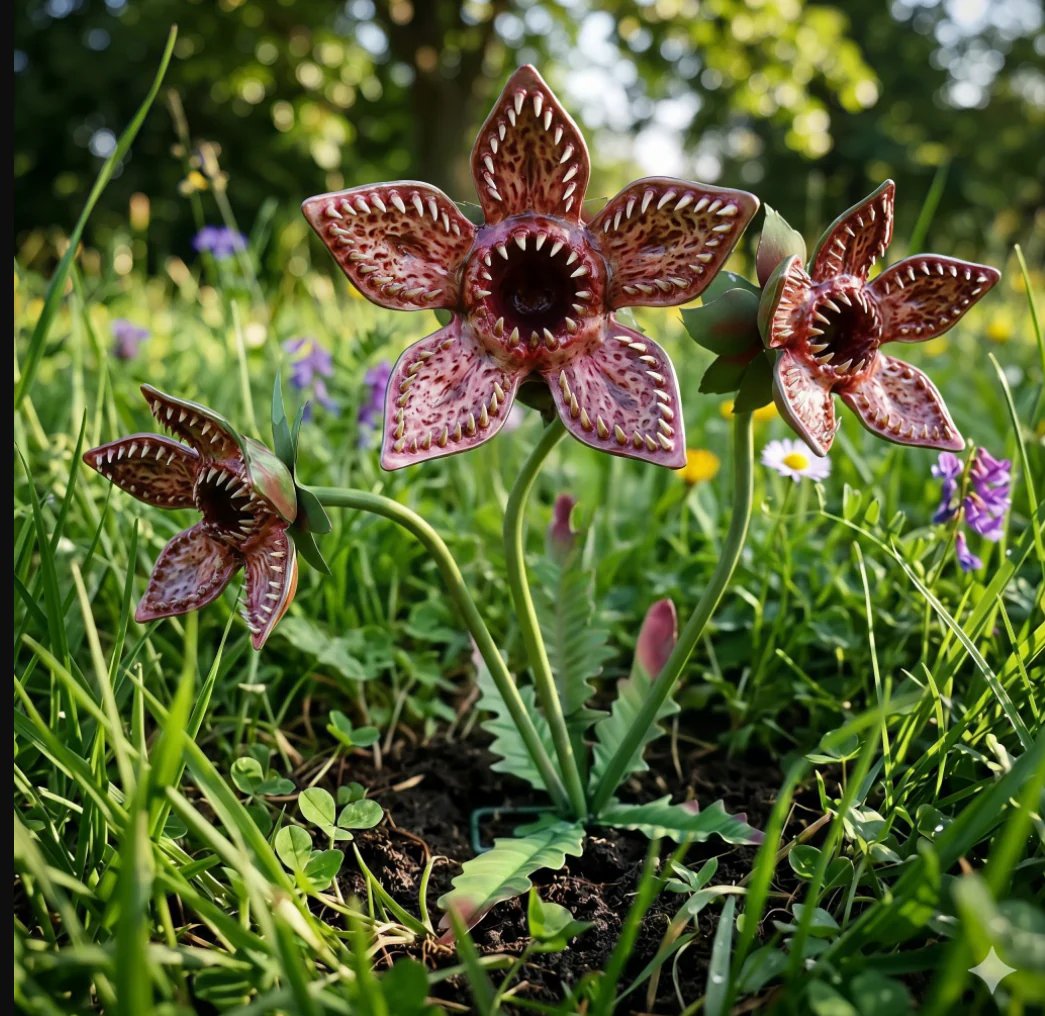 🌿 Monster Bloom Garden Stake